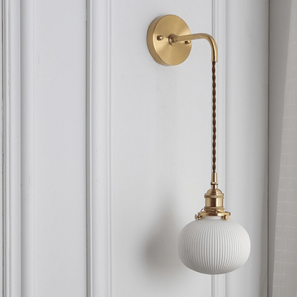 White Ceramic Wall Lamp Wall Sconces Decluttered Homes