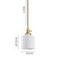 White Ceramic Pendant Light Pendant Lights Decluttered Homes