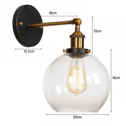 Modern Industrial Wall Sconce Lamp Armed Sconce Decluttered Homes