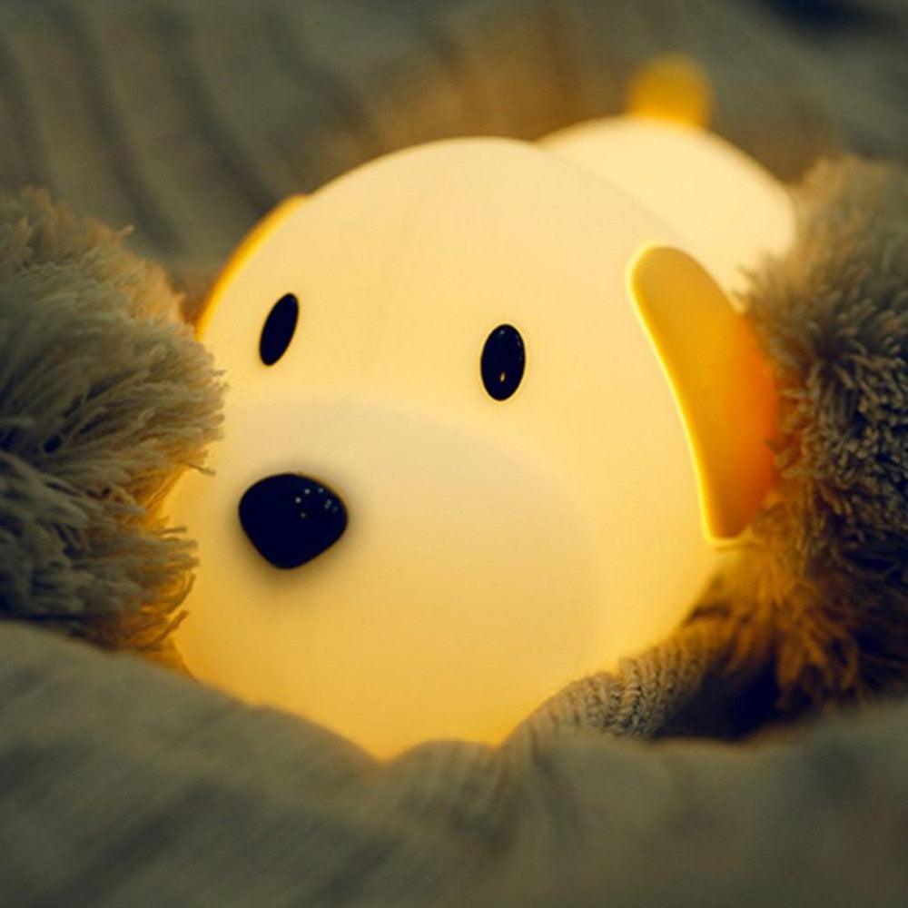 Silicone Puppy LED Night Light Night Light Lamp Decluttered Homes