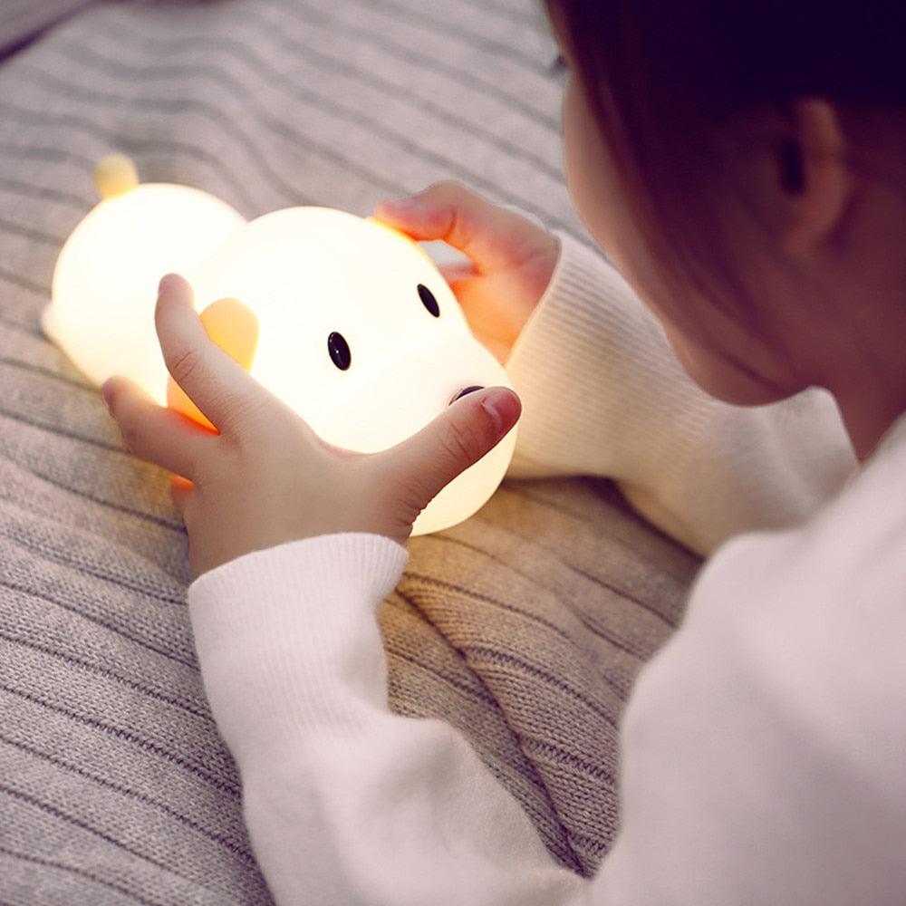 Silicone Puppy LED Night Light Night Light Lamp Decluttered Homes