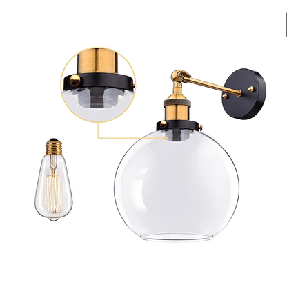 Modern Industrial Wall Sconce Lamp Armed Sconce Decluttered Homes