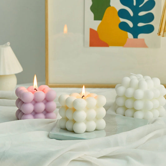 Bubble Cube Candle - Aromatherapy Candle Decluttered Homes