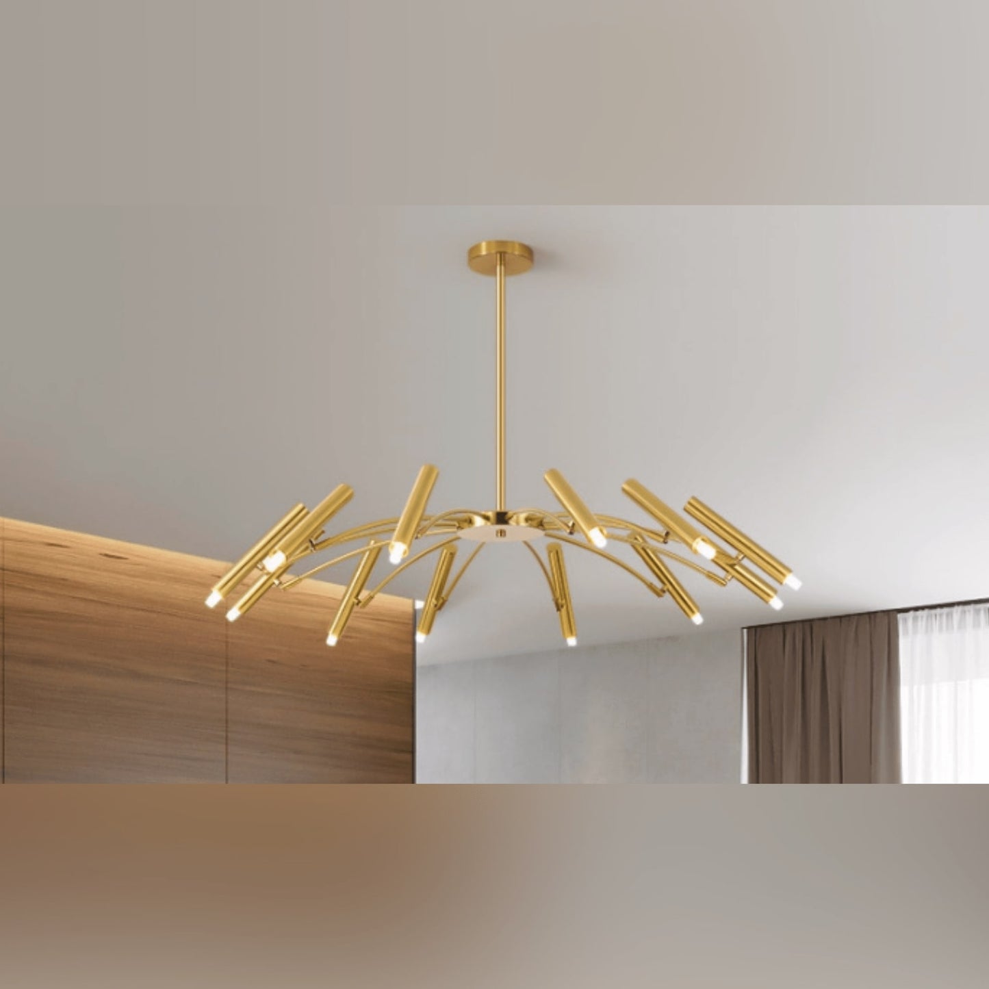 Bella Modern LED Chandelier Chandelier Decluttered Homes