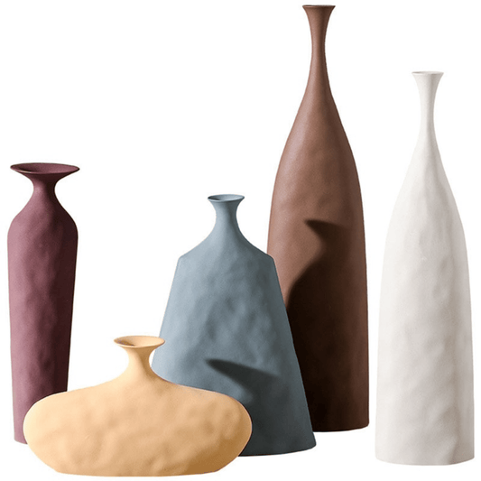 Modern Ceramic Flower Vase vase Decluttered Homes