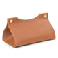 Leather Tissue Box Cover case box Decluttered Homes