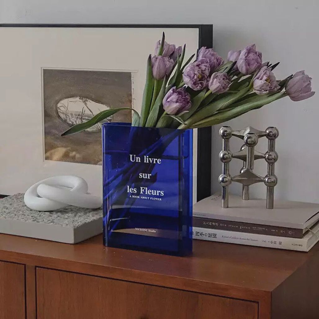 Book Shape Vase for Flowers Vase Decluttered Homes