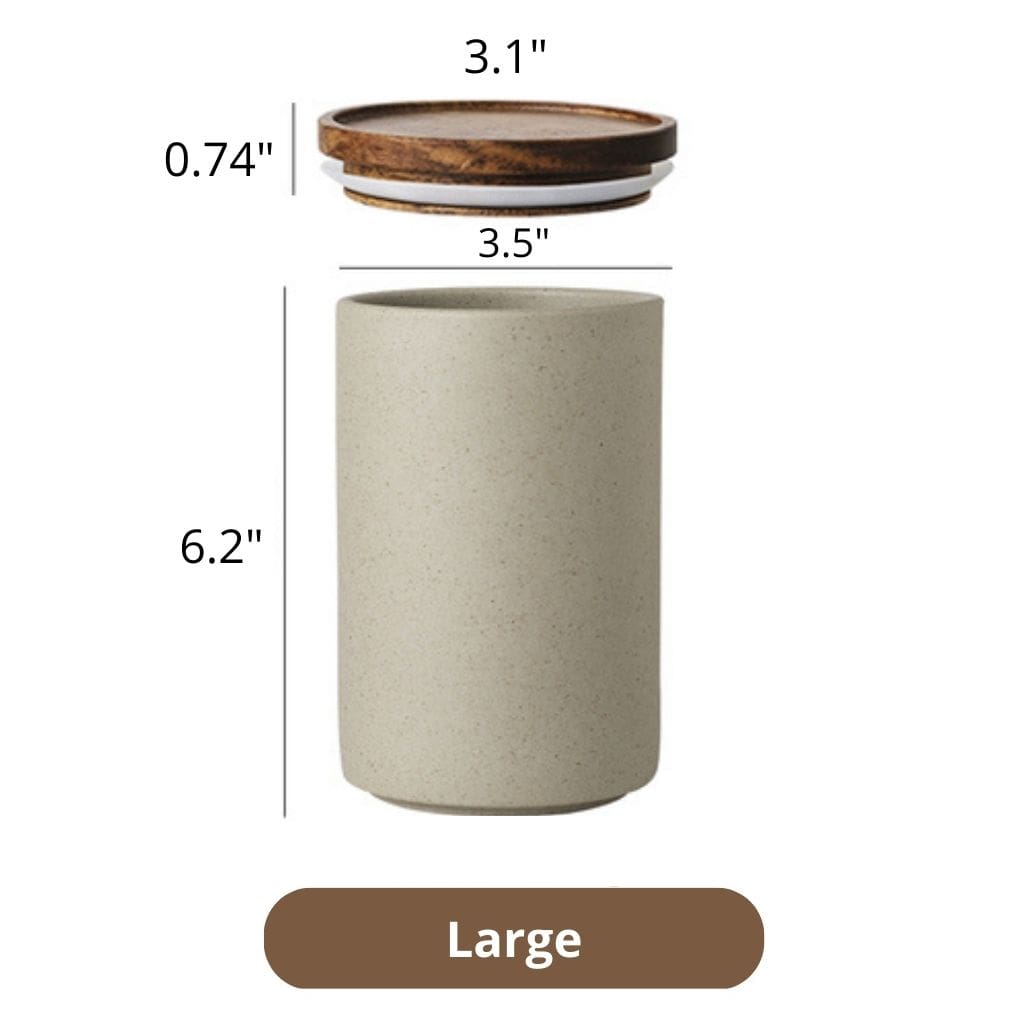 Japanese Ceramic Food Canister Food Canister Decluttered Homes