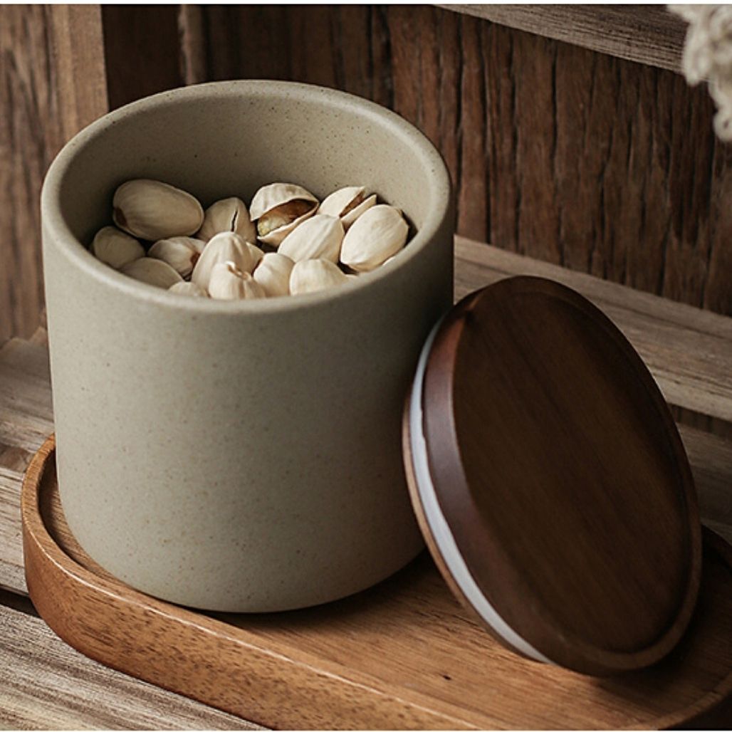 Japanese Ceramic Food Canister Food Canister Decluttered Homes
