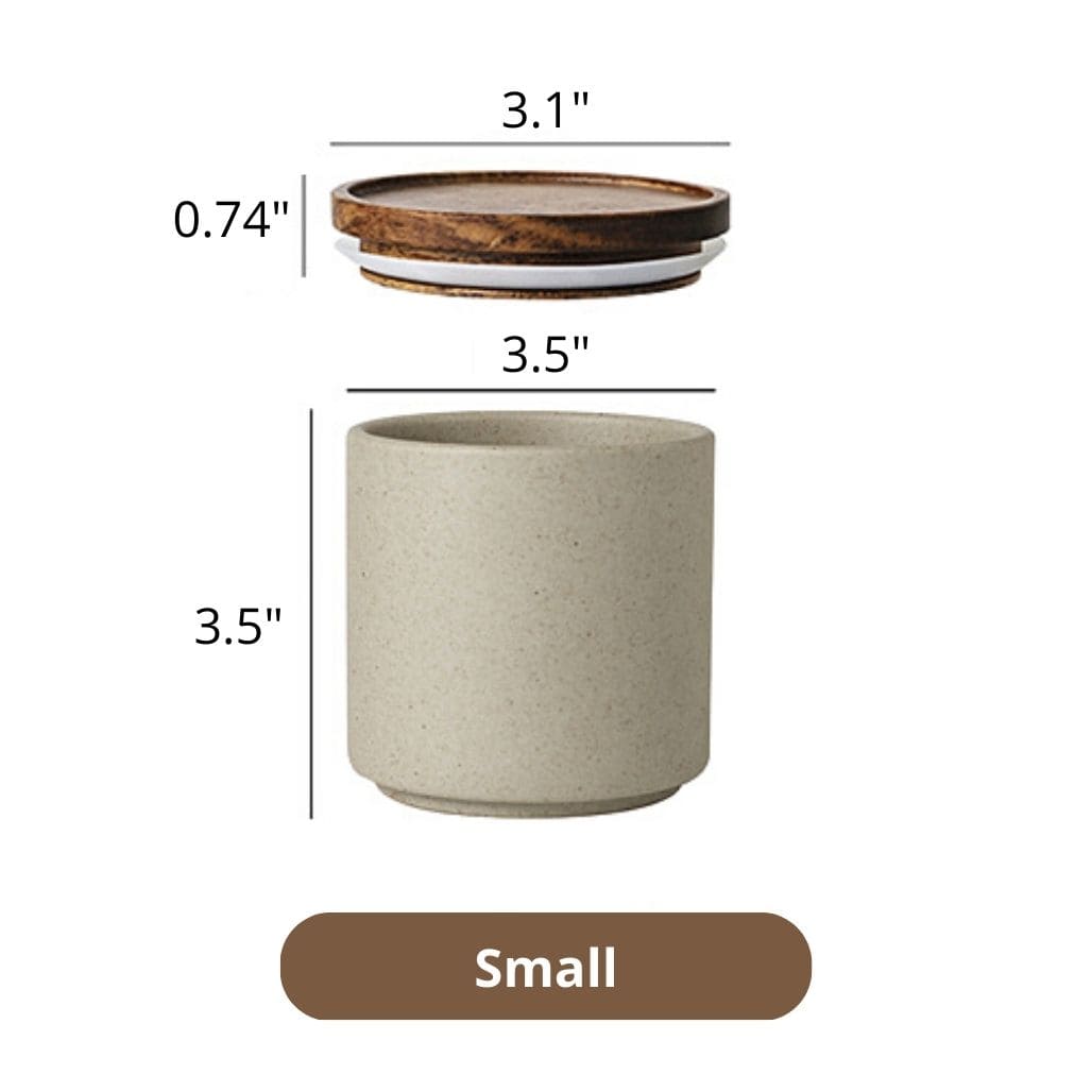 Japanese Ceramic Food Canister Food Canister Decluttered Homes