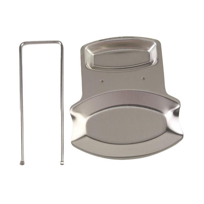 Stainless Steel Spoon Rest with Lid Holder