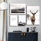 Nordic Style Canvas Paintings Deer Nordic Style Poster Decluttered Homes