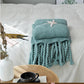 Knit Throw Blanket With Tassels Knit Throw Blanket With Tassels Decluttered Homes