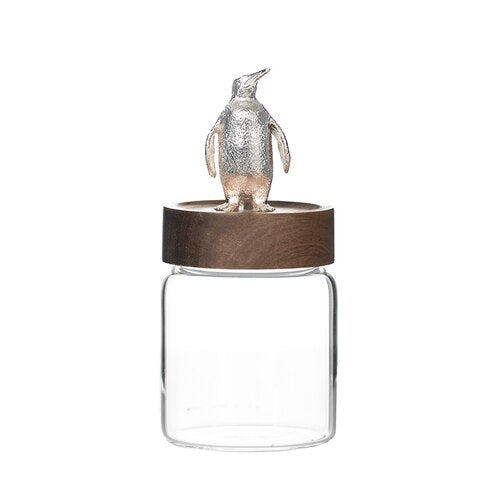 Nordic Glass Storage Jars with Original Wood Lid Nordic Glass Storage Jars with Original Wood Lid Decluttered Homes