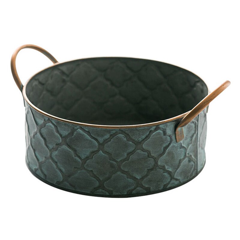 Retro Metal Storage Basket Basket Decluttered Homes