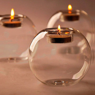 Round Glass Tealight Candle Holder Candle Holders Decluttered Homes