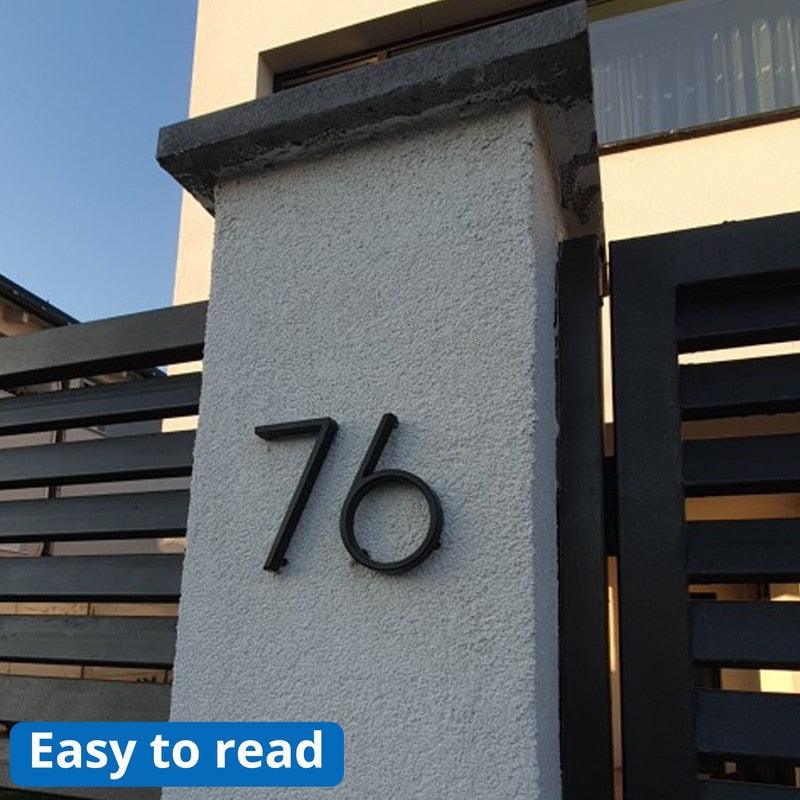 Modern House Number Modern House Number Decluttered Homes