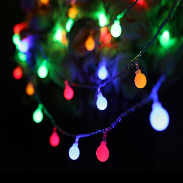 LED Ball String Lights Led Ball String Lights Decluttered Homes