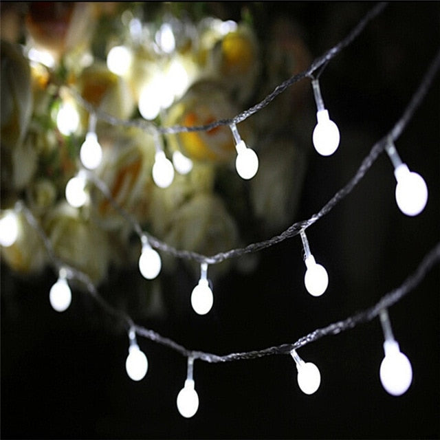 LED Ball String Lights Led Ball String Lights Decluttered Homes