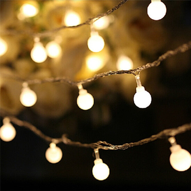 LED Ball String Lights Led Ball String Lights Decluttered Homes