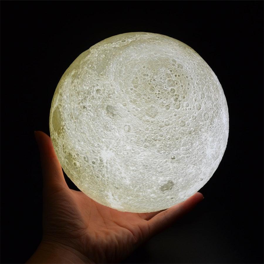 3D Print Moon Lamp LAMP Decluttered Homes