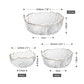 Glass Serving Bowls with Gold Edging Glass Serving Bowls Decluttered Homes
