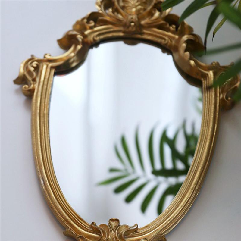 Decorative Mirror Gold Shield Shape Mirror Decluttered Homes