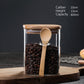 Storage Jar with Spoon and Bamboo Lid Storage Jar with Spoon And Bamboo Lid Decluttered Homes