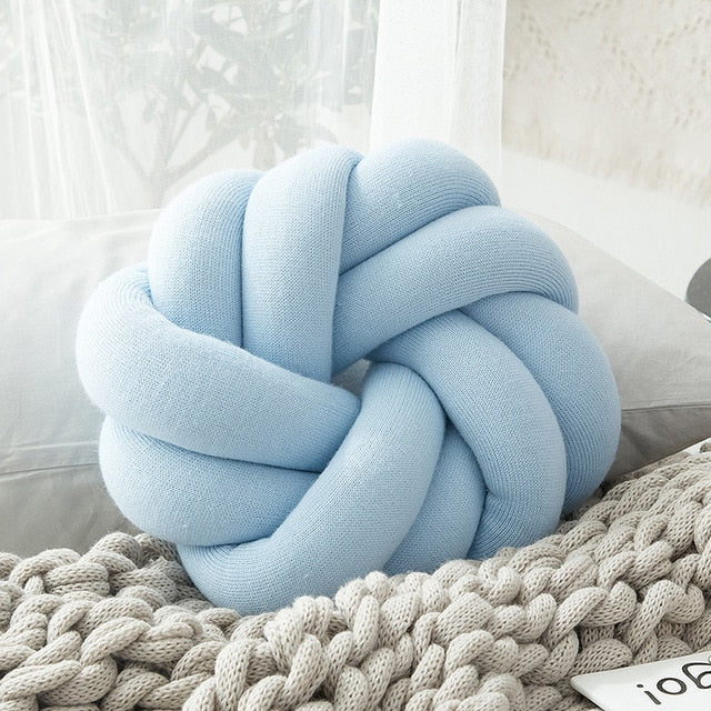 Creative Knot Ball Pillow Flower Creative Knot Ball Pillow Flower Decluttered Homes