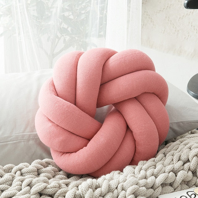 Creative Knot Ball Pillow Flower Creative Knot Ball Pillow Flower Decluttered Homes