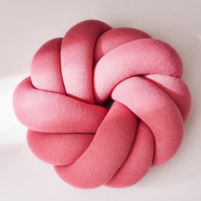 Creative Knot Ball Pillow Flower Creative Knot Ball Pillow Flower Decluttered Homes