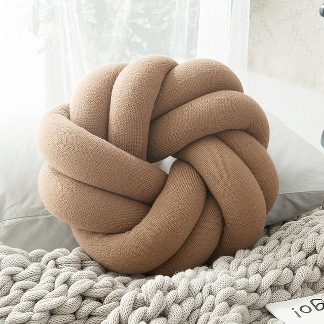 Creative Knot Ball Pillow Flower Creative Knot Ball Pillow Flower Decluttered Homes