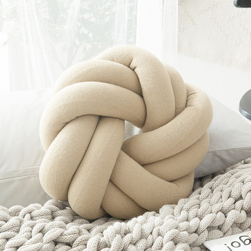 Creative Knot Ball Pillow Flower Creative Knot Ball Pillow Flower Decluttered Homes