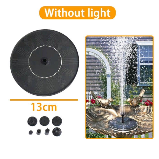 Sun-powered Water Fountains Solar Fountain Decluttered Homes