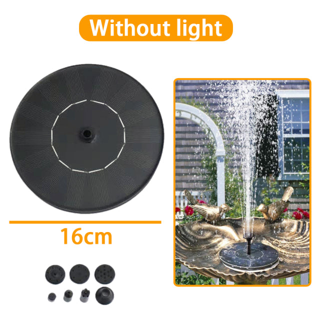 Sun-powered Water Fountains Solar Fountain Decluttered Homes