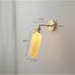 Japanese White Ceramic Wall Sconce with Pull Chain Switch Wall Sconce Decluttered Homes