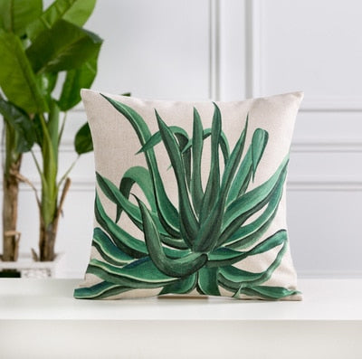 Tropical Leaves Pillow Covers Pillow Covers Decluttered Homes