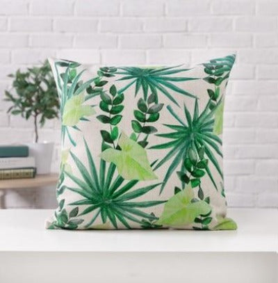 Tropical Leaves Pillow Covers Pillow Covers Decluttered Homes